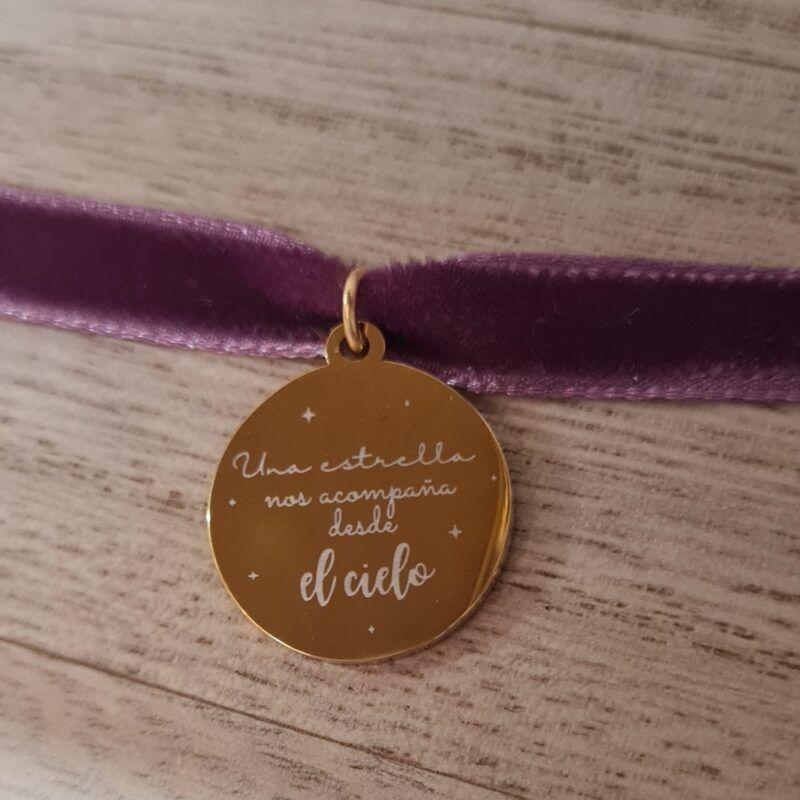 MEDALLA PARA RAMO DE NOVIA UNA ESTRELLA NOS ACOMPAÑA