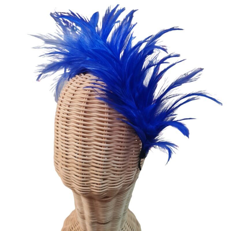 DIADEMA PLUMAS AZULÓN